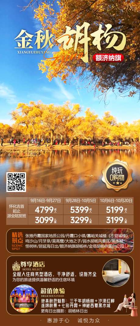 金秋胡杨-采灵感-https://www.cailinggan.com/