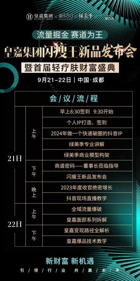招商会议流程海报-采灵感-https://www.cailinggan.com/
