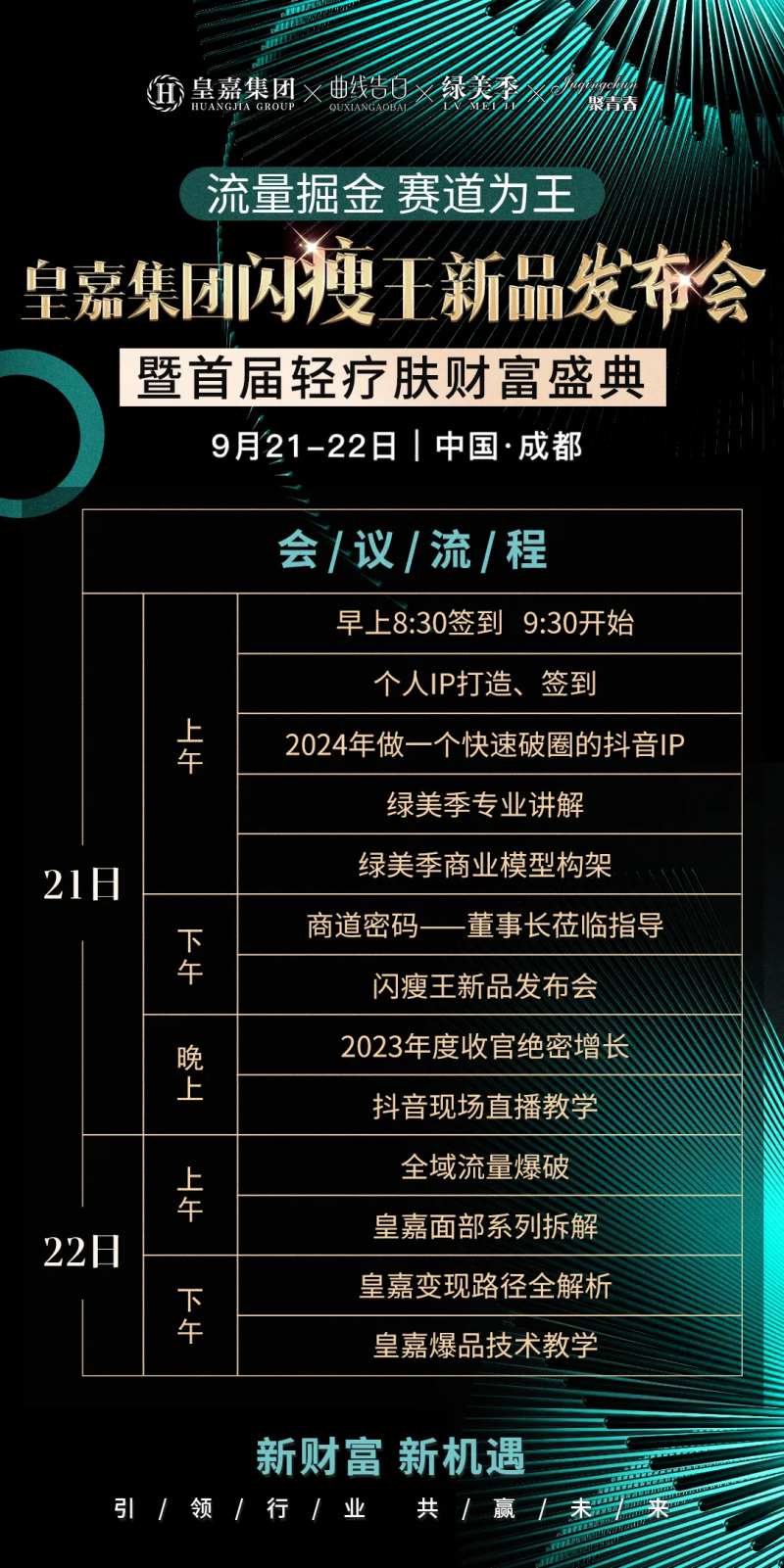 招商会议流程海报-采灵感-cailinggan.com
