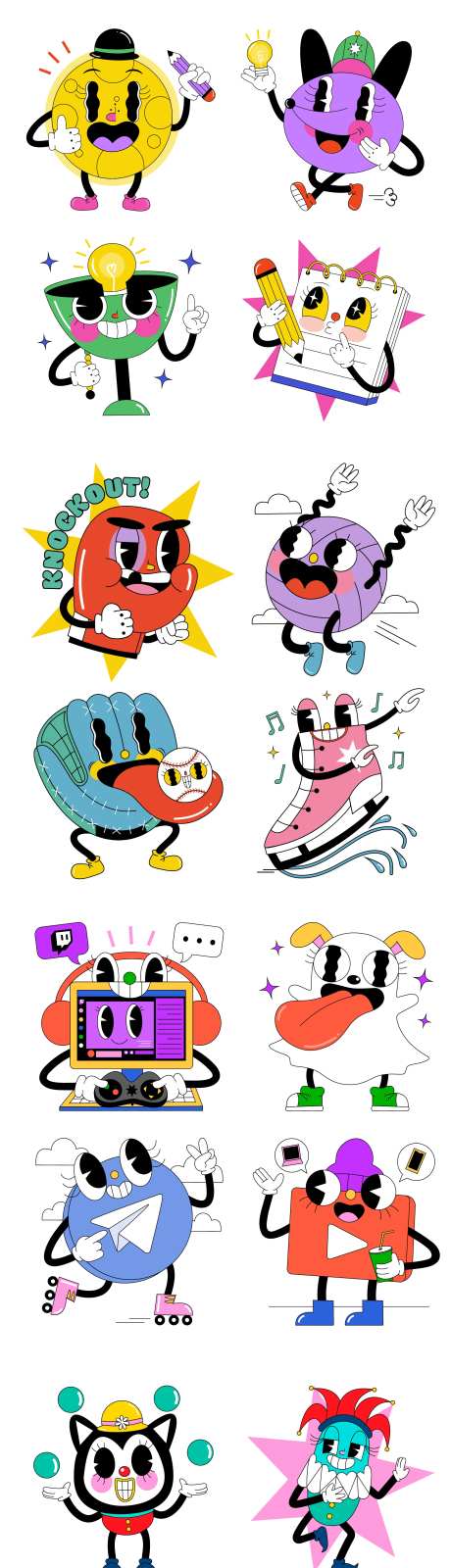 卡通形象 插画-采灵感-https://www.cailinggan.com/