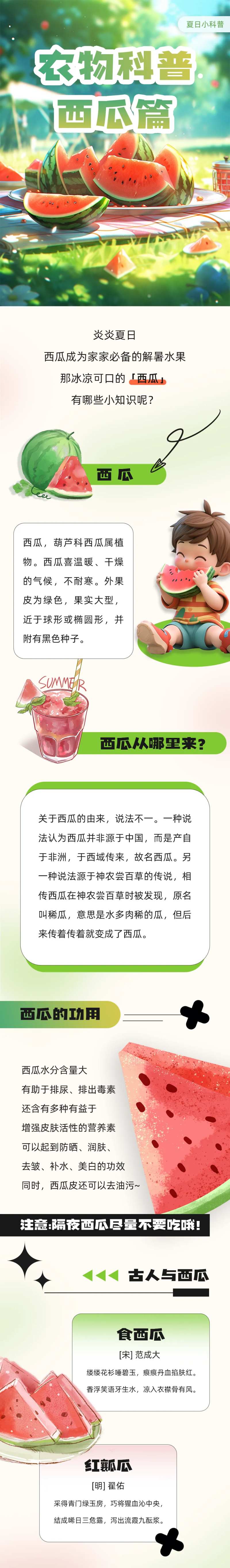 夏日西瓜长图-采灵感-cailinggan.com