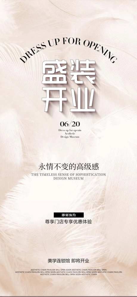 盛装开业海报-采灵感-https://www.cailinggan.com/