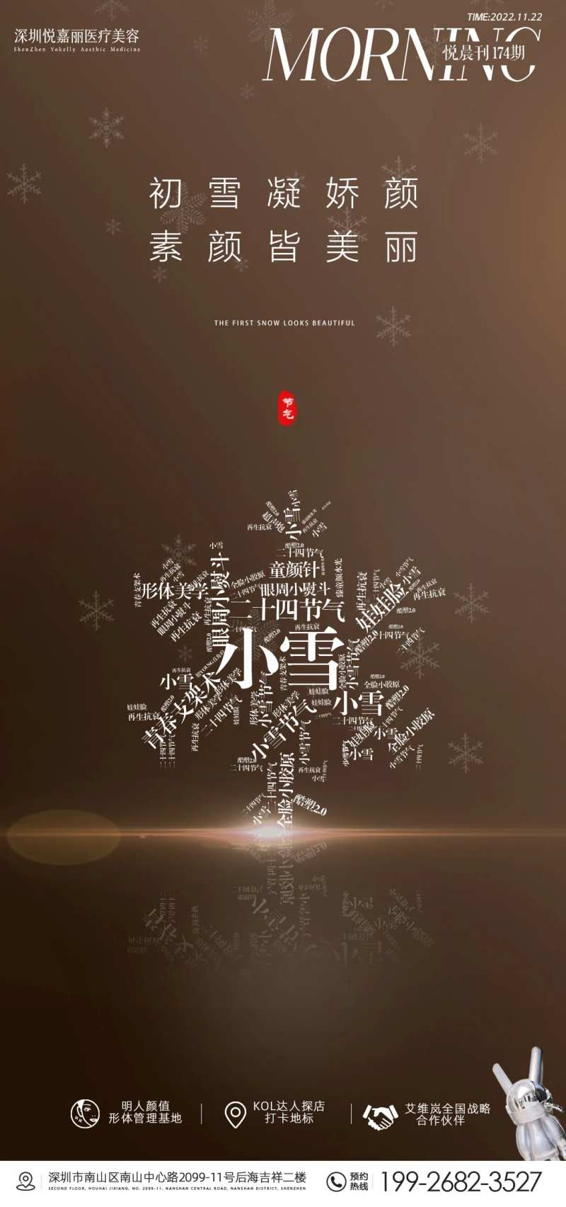 医美小雪海报-采灵感-cailinggan.com