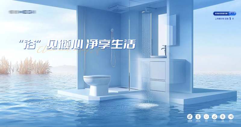 智能卫浴主KV背景板-采灵感-cailinggan.com