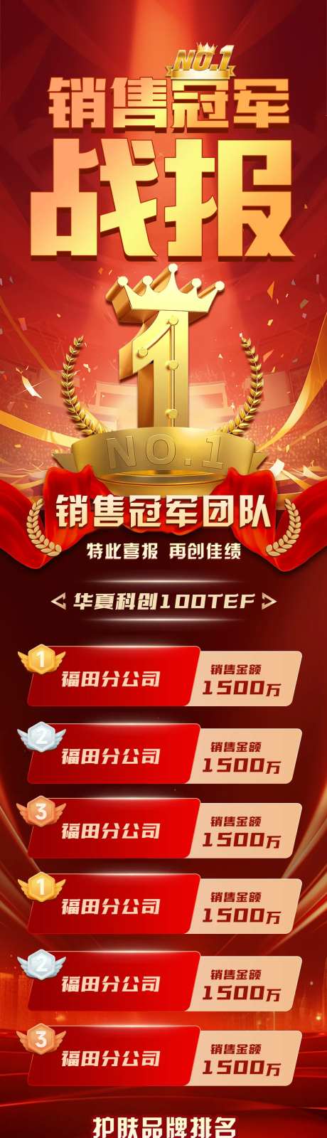 电商销售冠军战报长图-采灵感-https://www.cailinggan.com/