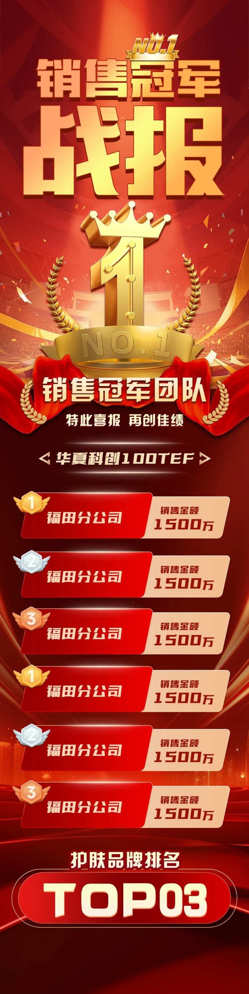 电商销售冠军战报长图-采灵感-cailinggan.com