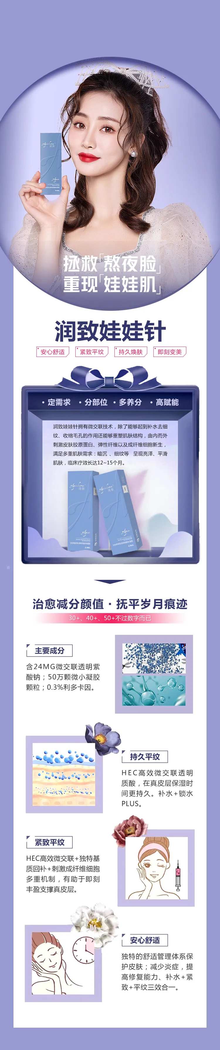 医美润致娃娃针功效电商详情页-采灵感-cailinggan.com