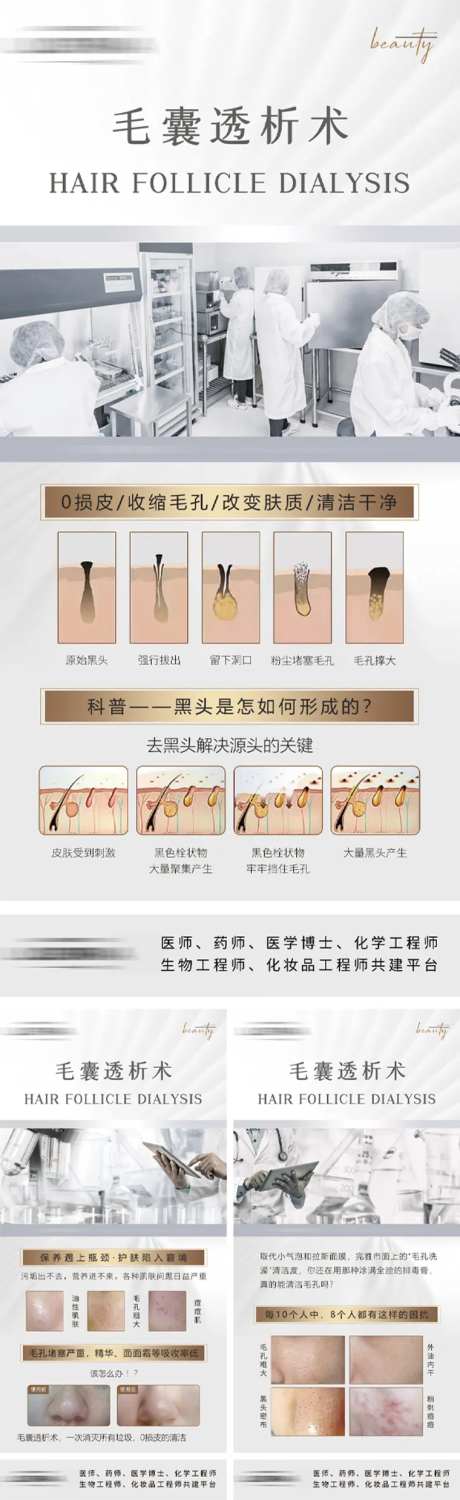 毛囊透析术造势宣传系列海报-采灵感-https://www.cailinggan.com/