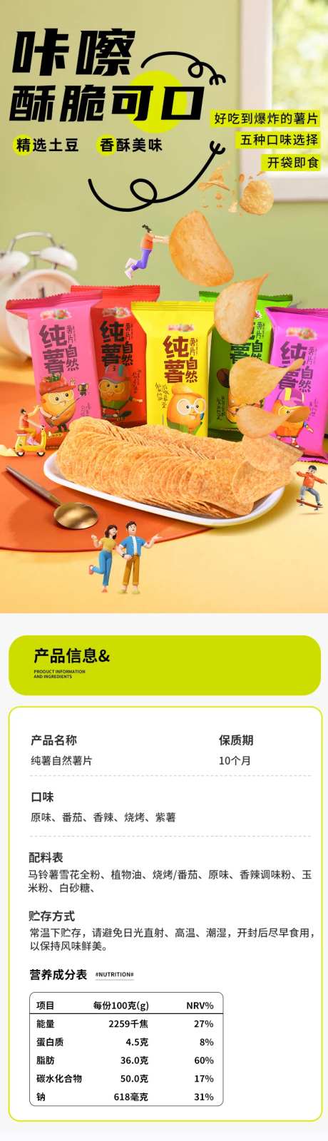 薯片休闲食品零食详情页-采灵感-https://www.cailinggan.com/