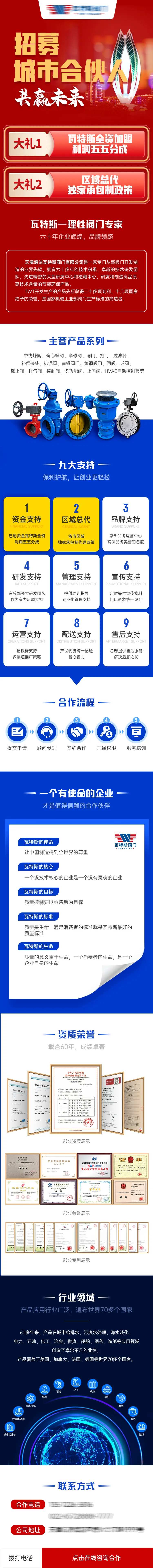 阀门制造业招商加盟长图专题设计-采灵感-cailinggan.com