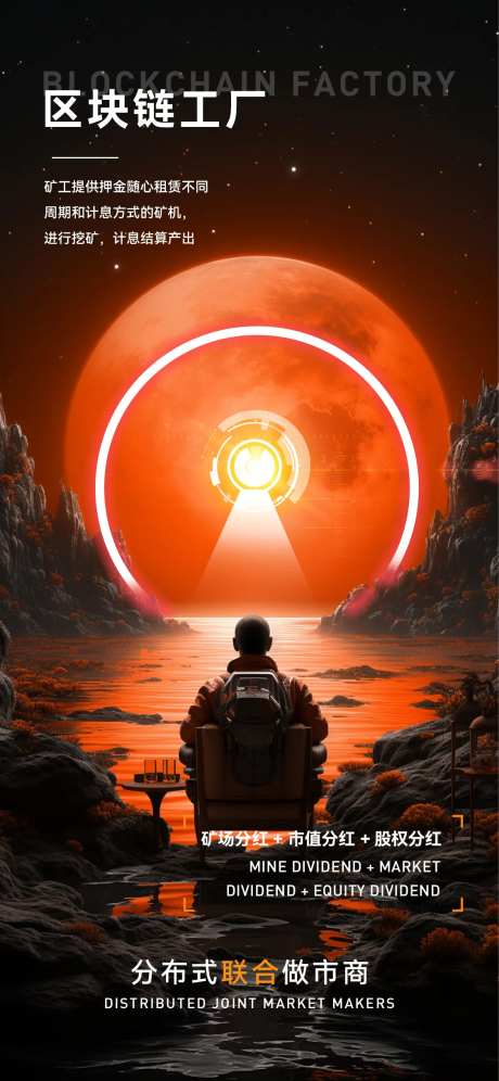 科技感宇宙风简约海报-采灵感-https://www.cailinggan.com/