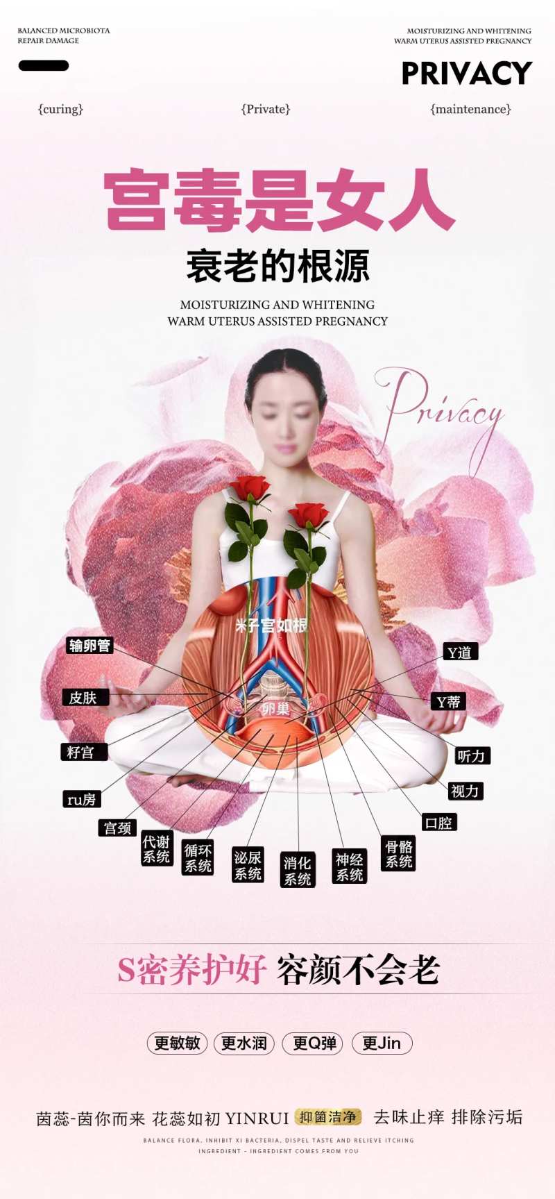 宫毒是女人衰老的根源海报-采灵感-cailinggan.com