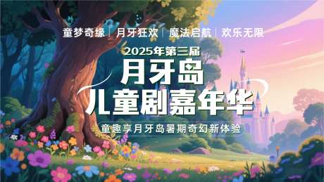 儿童剧嘉年华背景板-采灵感-https://www.cailinggan.com/