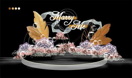 金枝叶复古文艺幸福浪漫永恒小众婚礼求-采灵感-https://www.cailinggan.com/