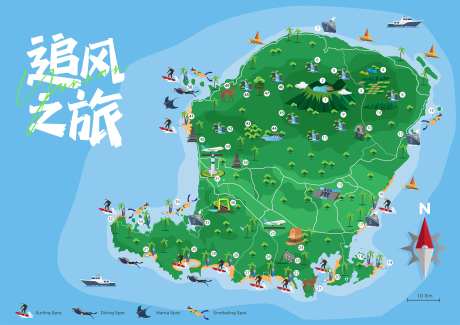 露营手绘地图-采灵感-https://www.cailinggan.com/
