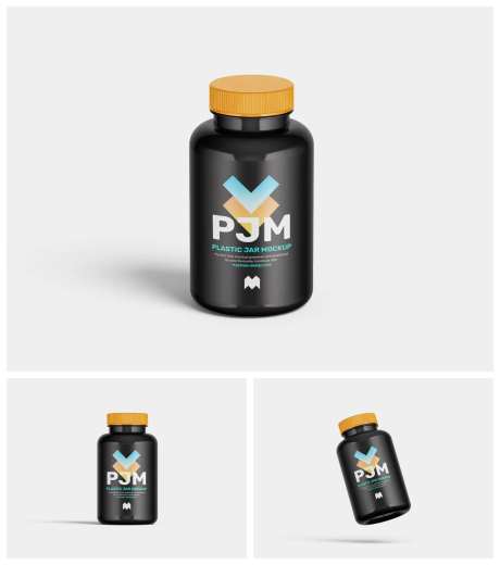 玻璃罐药品包装样机-采灵感-https://www.cailinggan.com/