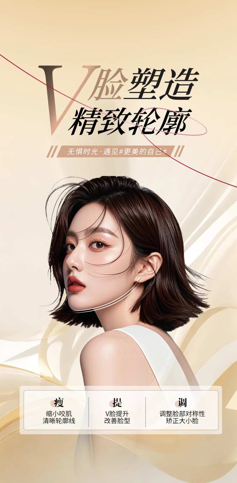 精致小v脸瘦脸海报-采灵感-cailinggan.com
