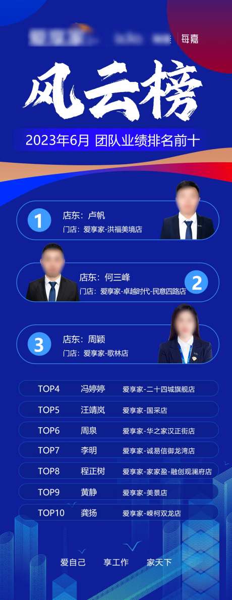 业绩排名榜海报-采灵感-https://www.cailinggan.com/