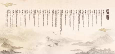 白酒企业发展历程背景板-采灵感-https://www.cailinggan.com/