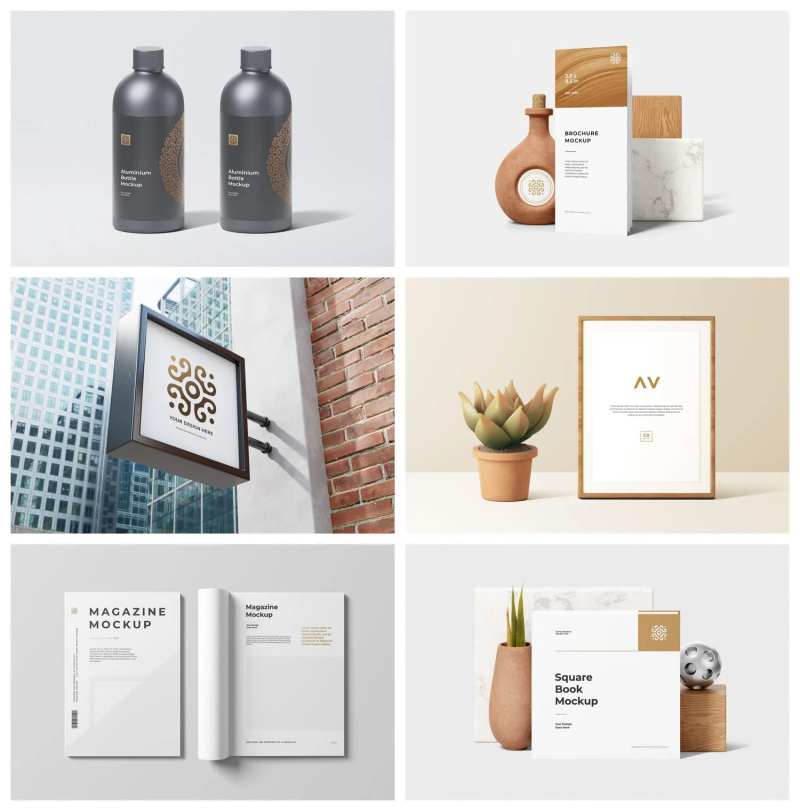 面包店咖啡品牌样机-采灵感-cailinggan.com