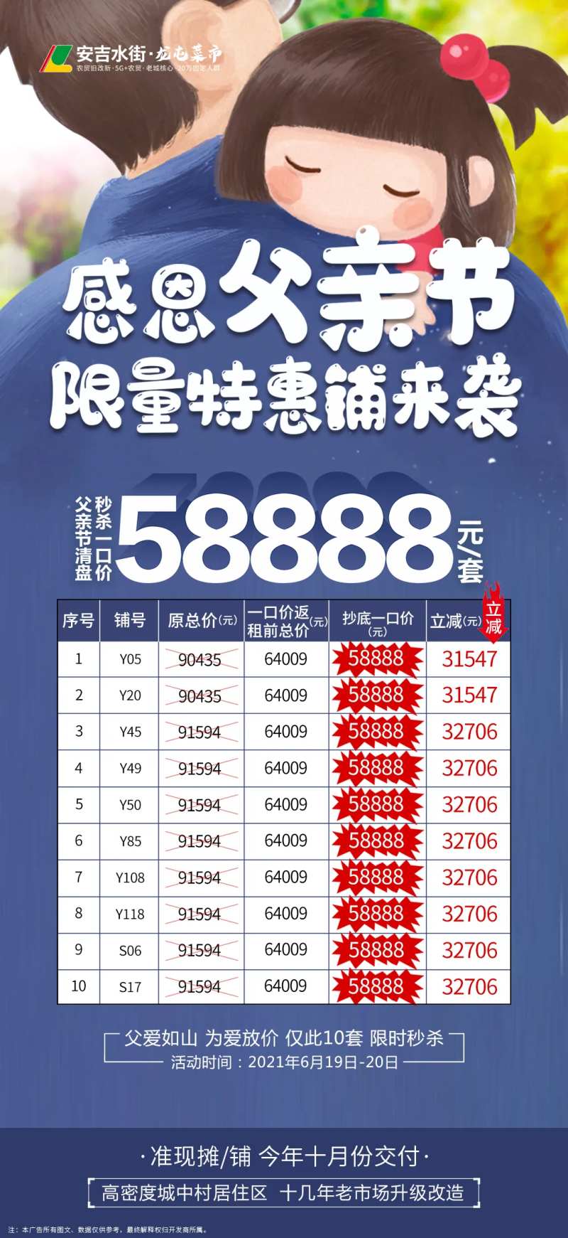 地产父亲节特价房海报-采灵感-cailinggan.com