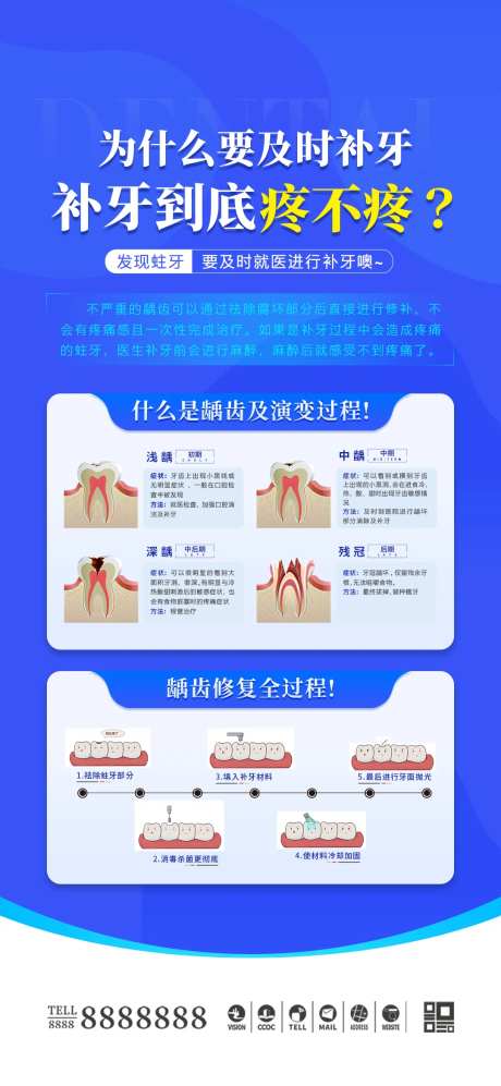 医美口腔补牙海报-采灵感-https://www.cailinggan.com/