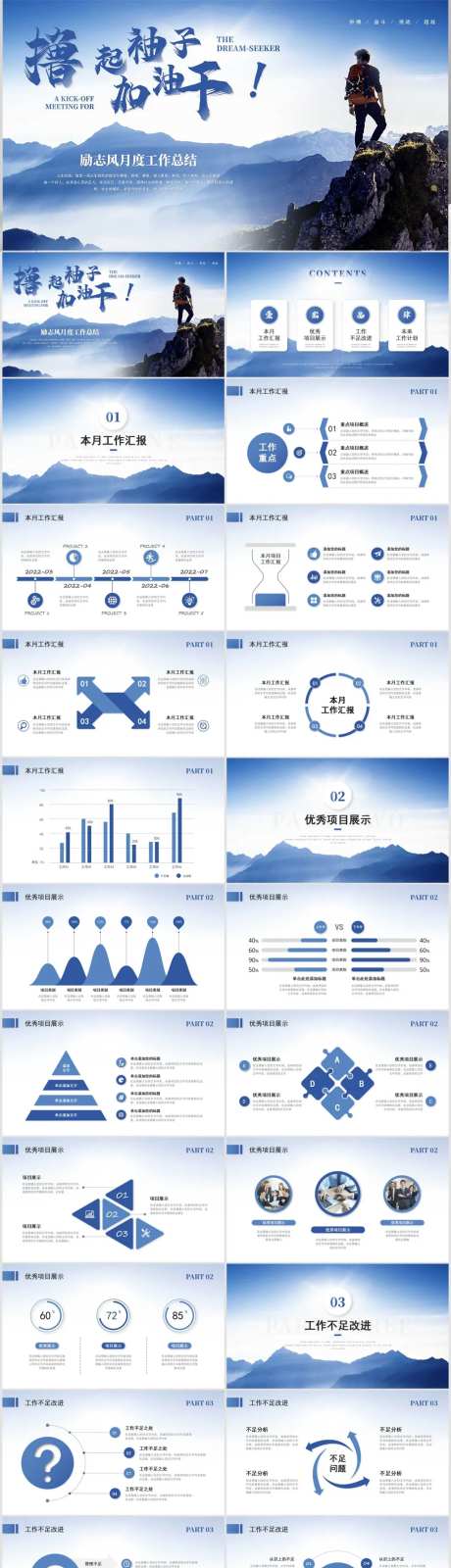 励志风月度工作总结工作汇报述职报告-采灵感-https://www.cailinggan.com/