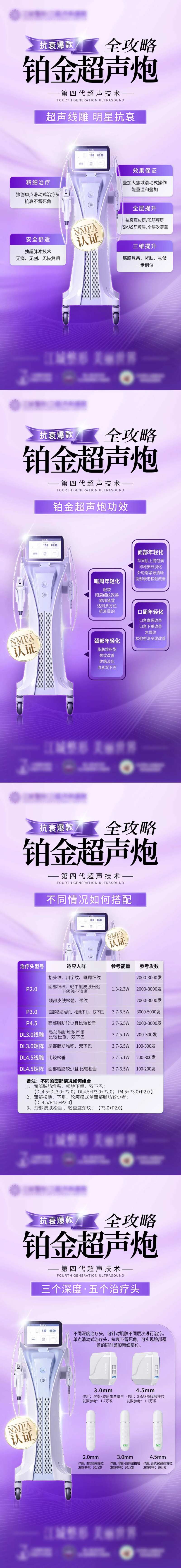 铂金超声炮科普四张海报-采灵感-cailinggan.com