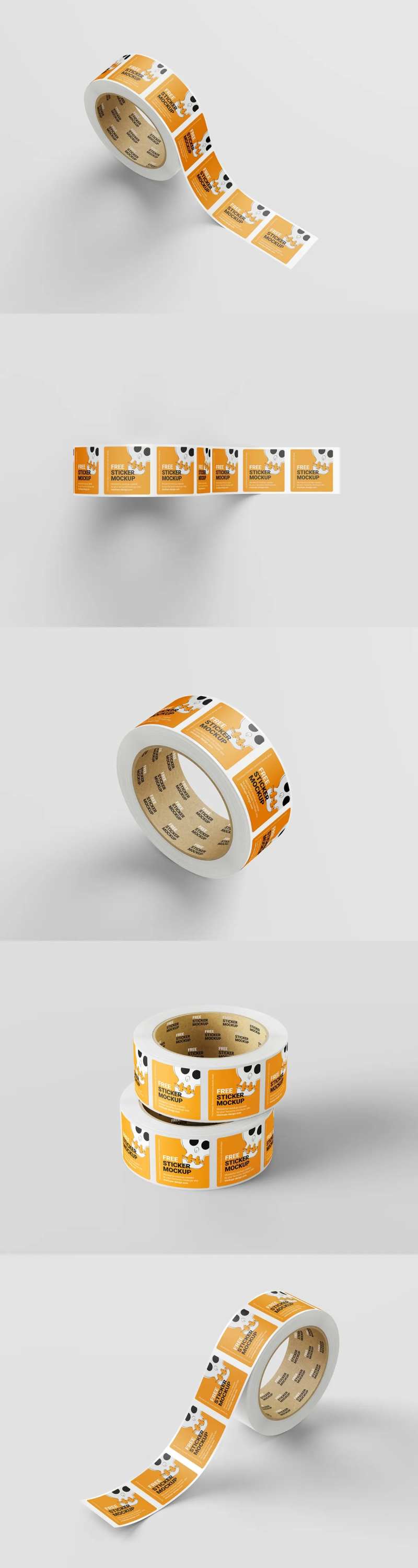 胶带式方形贴纸模型样机-采灵感-cailinggan.com