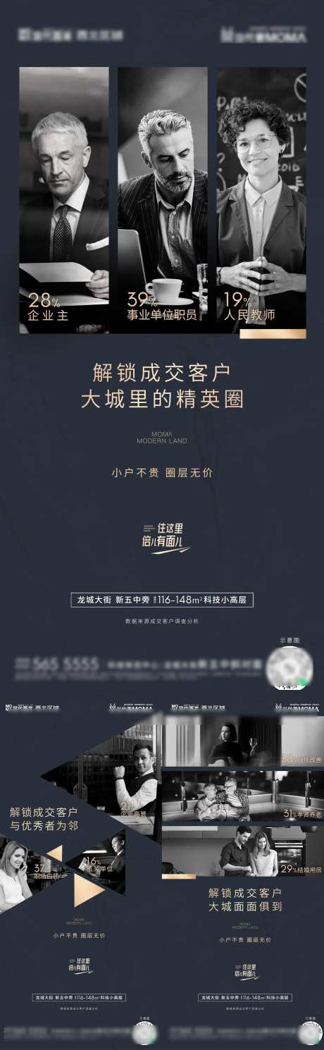 地产圈层配比系列海报-采灵感-https://www.cailinggan.com/