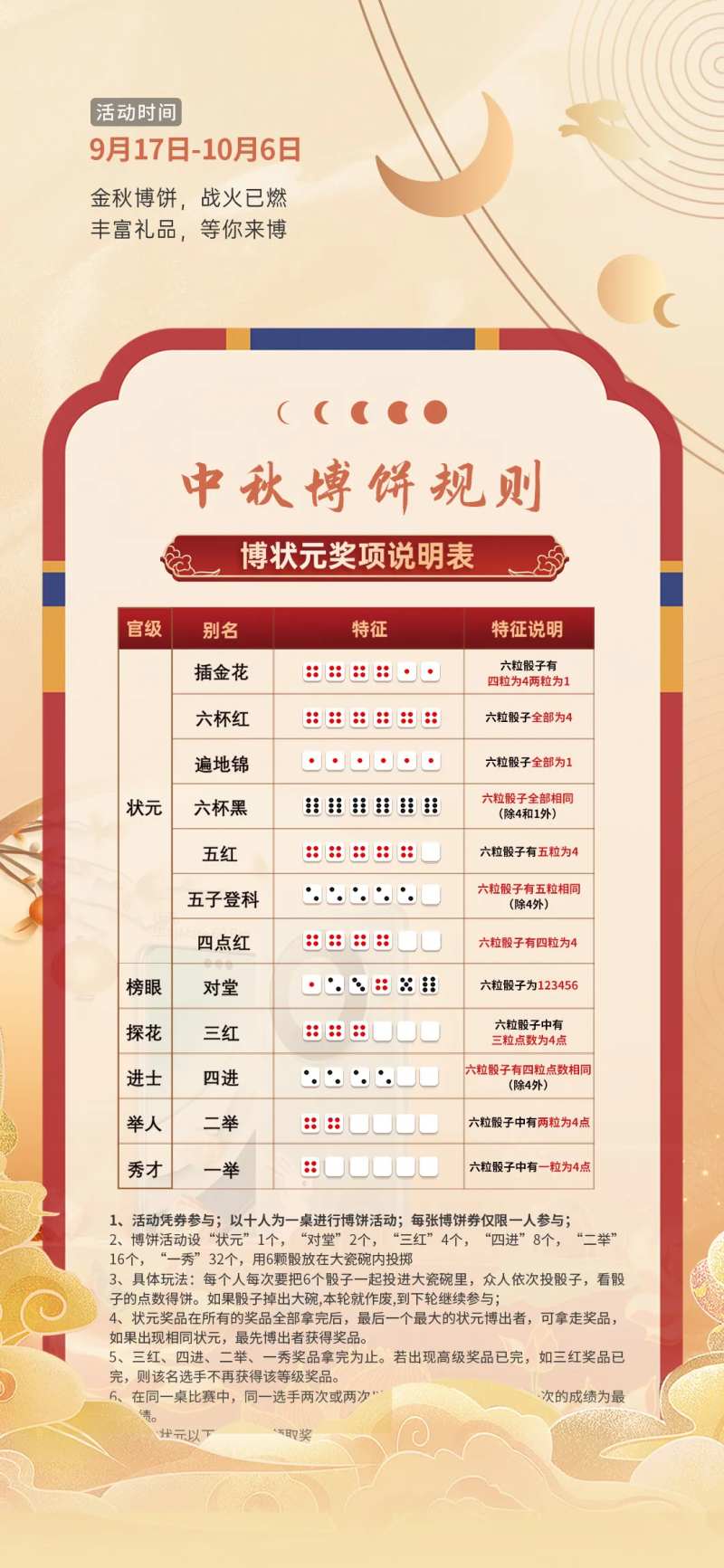 博饼规则海报-采灵感-cailinggan.com