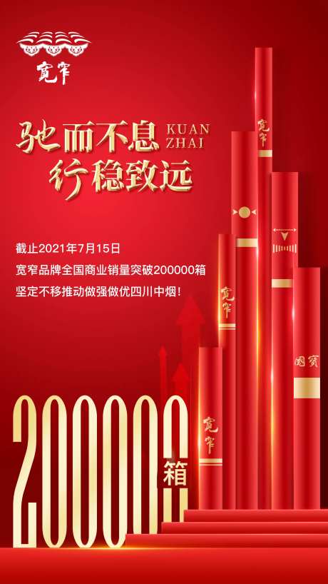 烟草销量海报-采灵感-https://www.cailinggan.com/