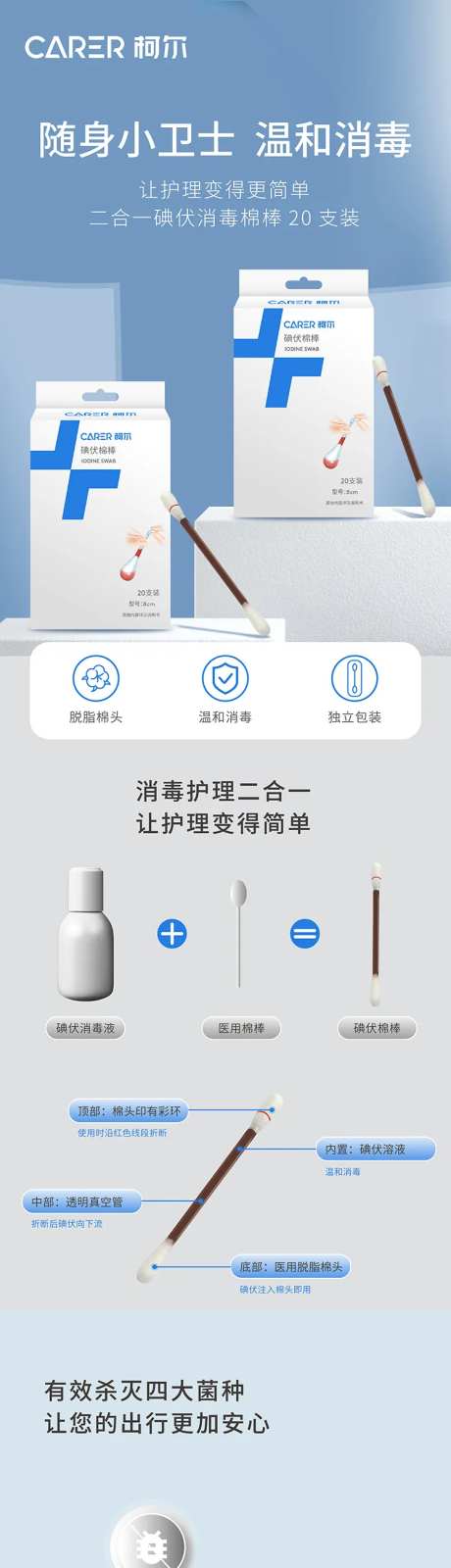 碘伏棉签电商详情页-采灵感-https://www.cailinggan.com/