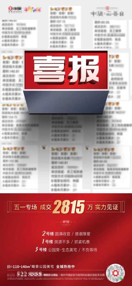 房地产热销喜报-采灵感-https://www.cailinggan.com/