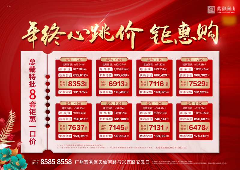 地产年终钜惠特价房一口价海报-采灵感-cailinggan.com