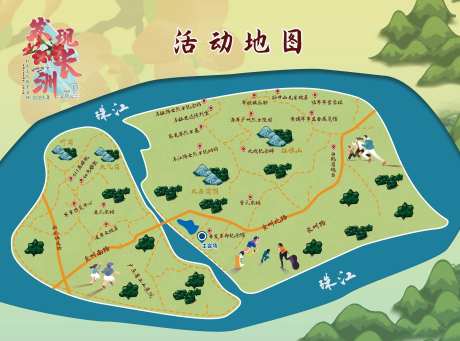 景区手绘地图-采灵感-https://www.cailinggan.com/
