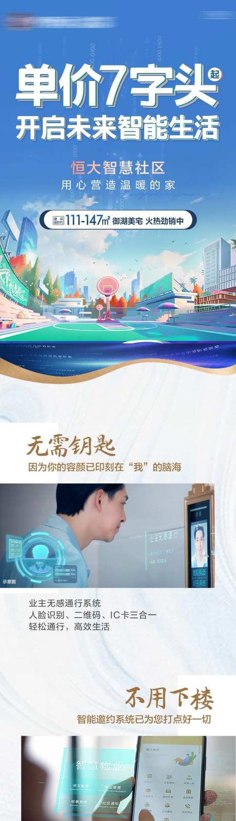 地产智慧社区价值点长图-采灵感-https://www.cailinggan.com/