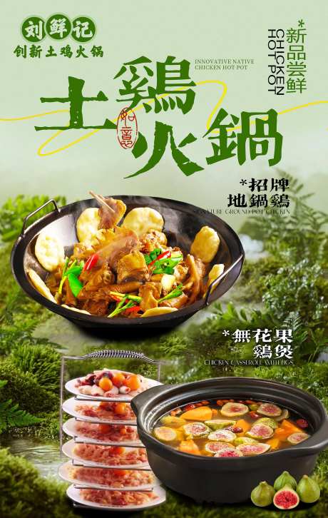 土鸡煲海报-采灵感-https://www.cailinggan.com/
