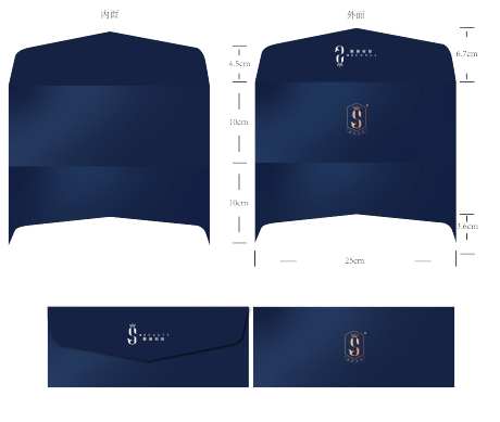 轻奢logo信封设计-采灵感-https://www.cailinggan.com/