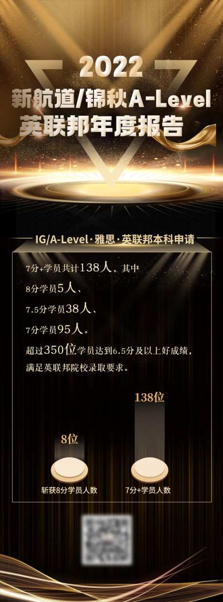 年度报告黑金风教育长图海报-采灵感-https://www.cailinggan.com/
