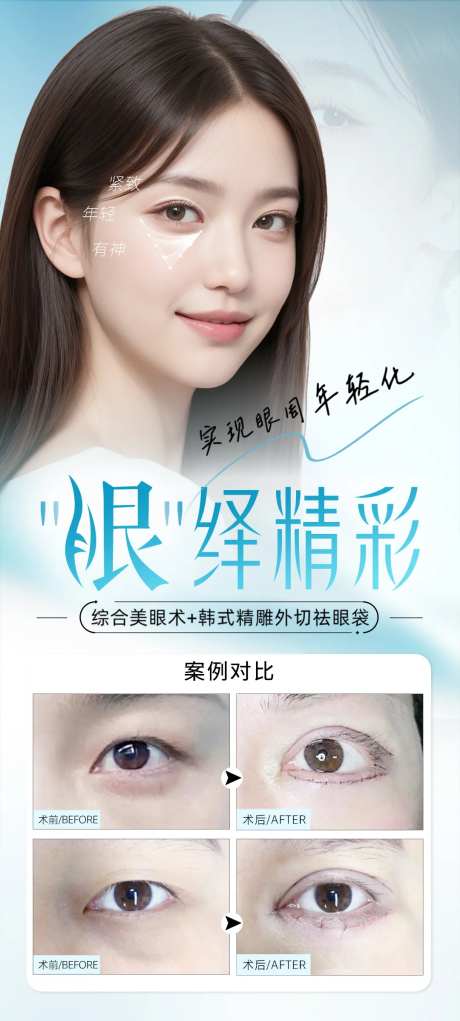眼部整形案例海报-采灵感-https://www.cailinggan.com/