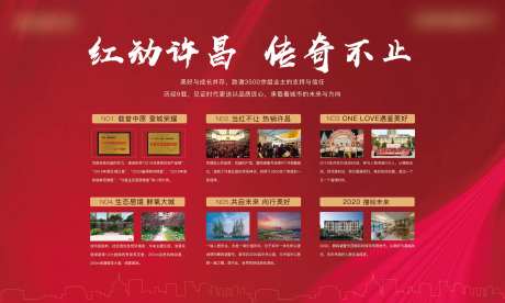 地产品牌历程桁架背景-采灵感-https://www.cailinggan.com/