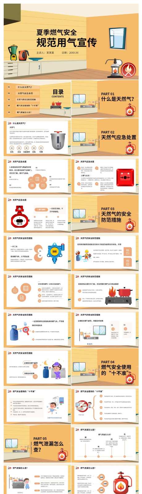 夏季燃气安全规范用气PPT-采灵感-https://www.cailinggan.com/