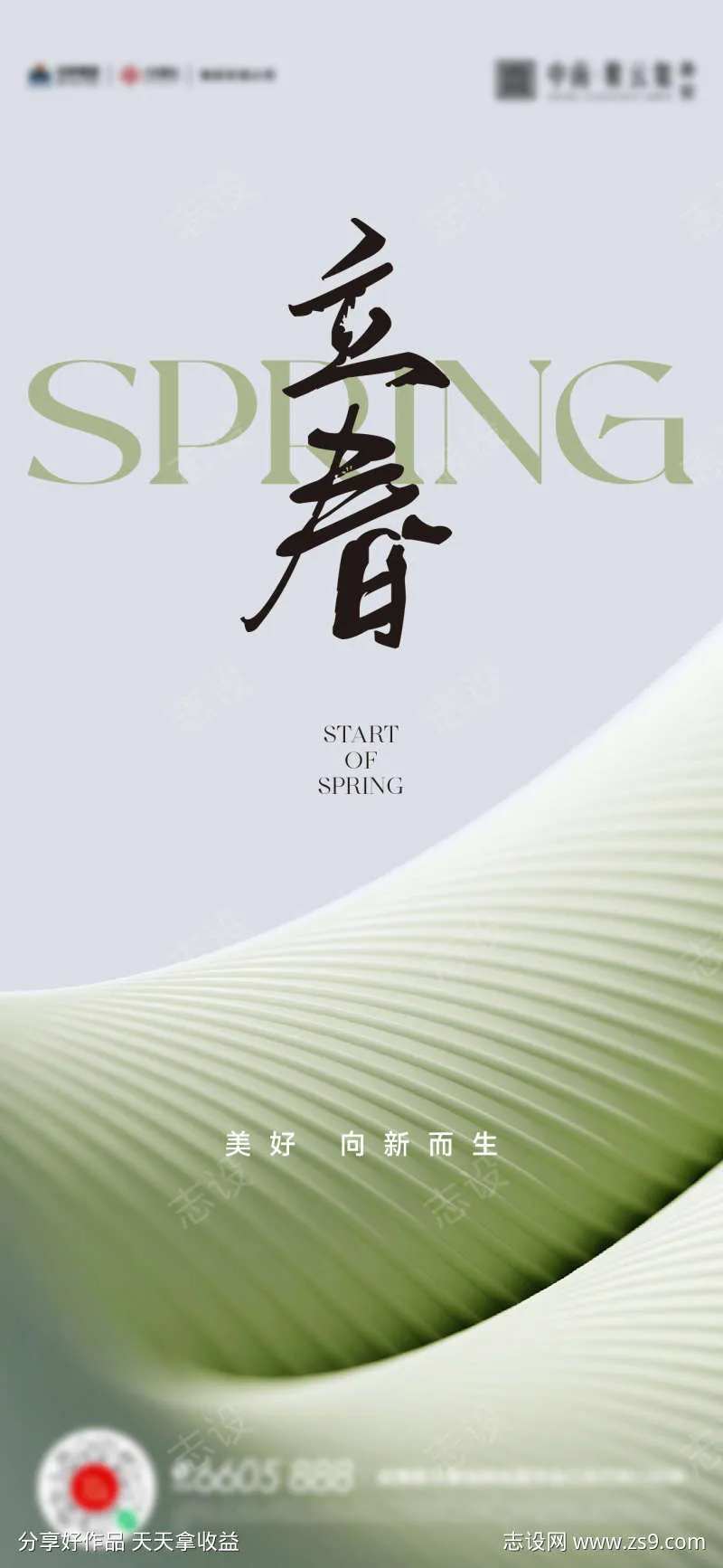 立春春分海报-采灵感-cailinggan.com