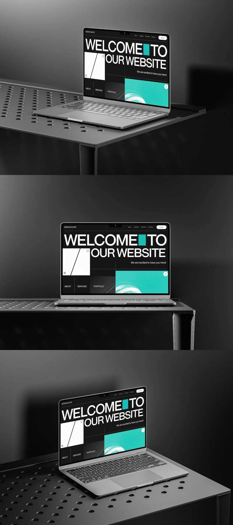 优雅灰桌面macbook pro贴图-采灵感-cailinggan.com