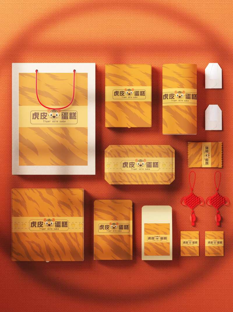 虎皮蛋糕包装设计-采灵感-cailinggan.com