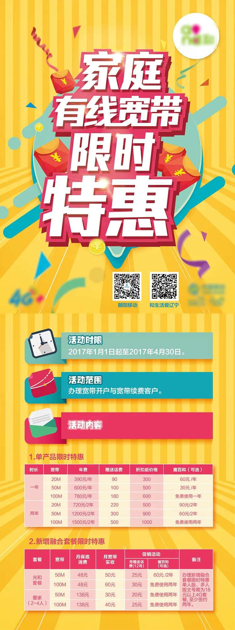 通信家庭宽带促销单页-采灵感-cailinggan.com
