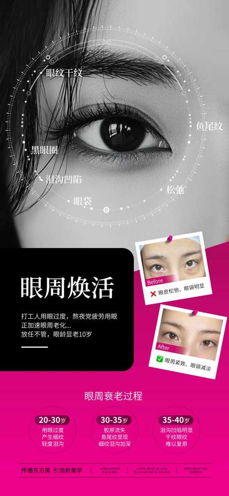 医美眼周焕活抗衰海报-采灵感-https://www.cailinggan.com/