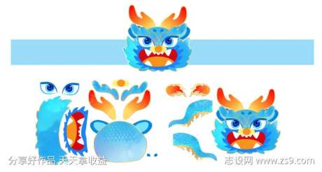 新年龙头头饰-采灵感-https://www.cailinggan.com/