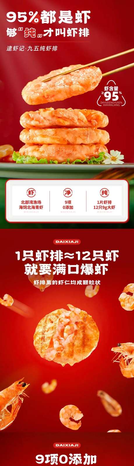 虾排大虾营养美食电商详情页-采灵感-https://www.cailinggan.com/